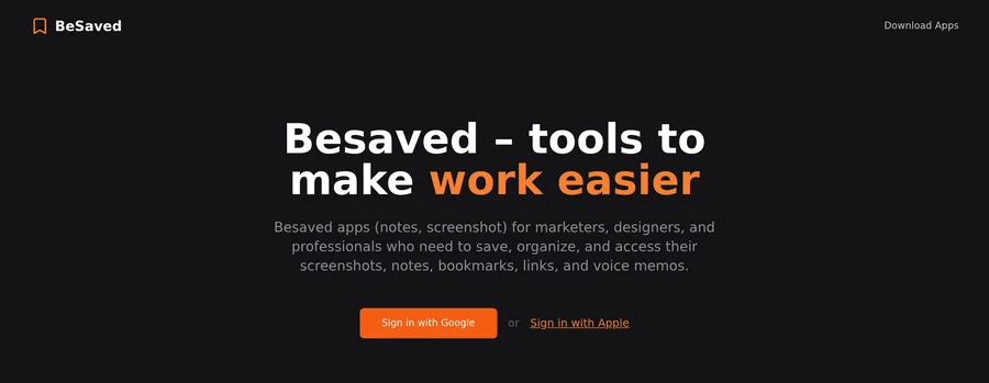 The Besaved website