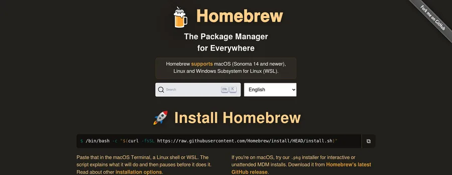 The Homebrew website