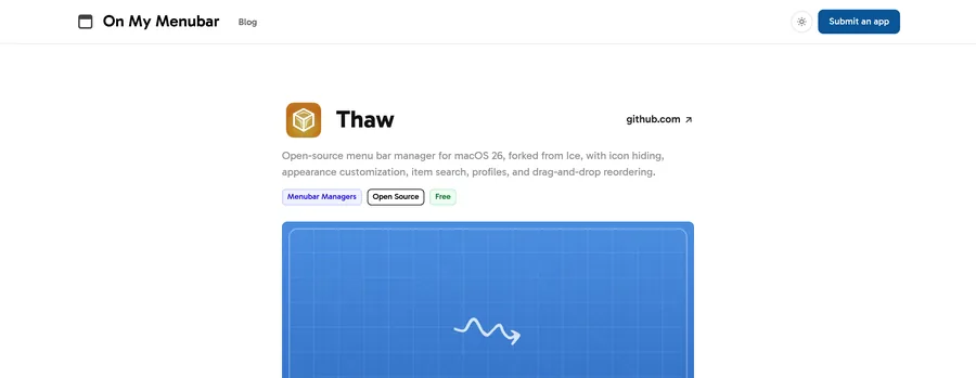 The Thaw website